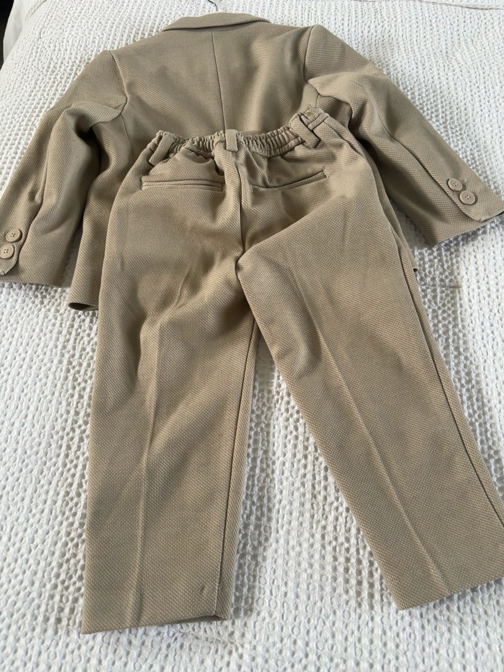 Zara Kids Beige Suit Set Size 2 Years - Picture 6 of 6